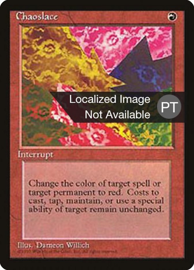 Chaoslace [Fourth Edition (Foreign Black Border)] Magic: The Gathering