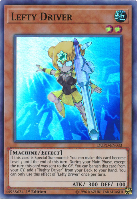 Lefty Driver [DUPO-EN033] Ultra Rare Yu-Gi-Oh!