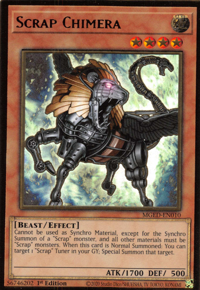Scrap Chimera [MGED-EN010] Gold Rare Yu-Gi-Oh!