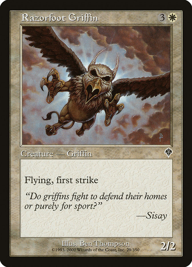Razorfoot Griffin [Invasion] Magic: The Gathering