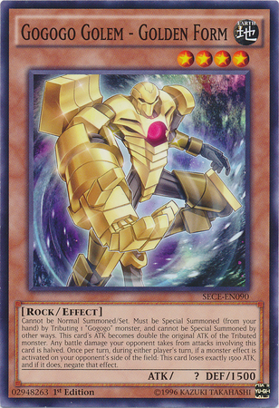 Gogogo Golem - Golden Form [SECE-EN090] Common Yu-Gi-Oh!