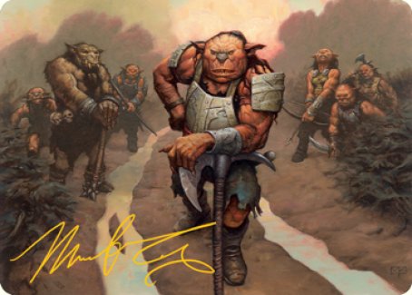 Hobgoblin Bandit Lord Art Card (Gold-Stamped Signature) [Dungeons & Dragons: Adventures in the Forgotten Realms Art Series] Magic: The Gathering
