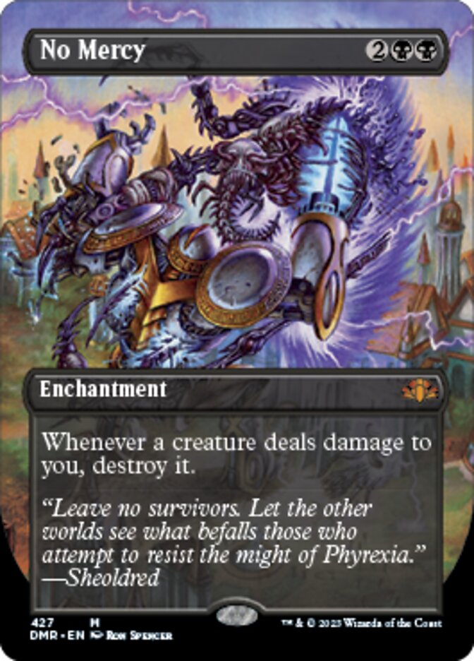 No Mercy (Borderless Alternate Art) [Dominaria Remastered] Magic: The Gathering