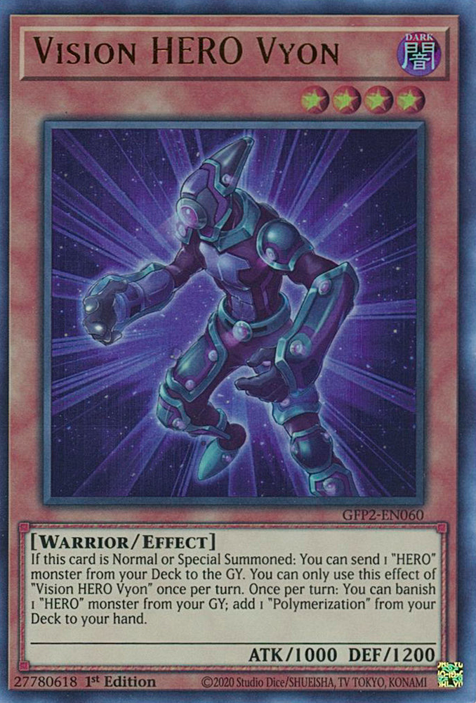 Vision HERO Vyon [GFP2-EN060] Ultra Rare Yu-Gi-Oh!