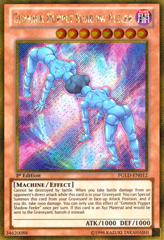 Gimmick Puppet Shadow Feeler [PGLD-EN012] Gold Secret Rare Yu-Gi-Oh!