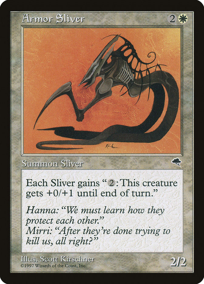 Armor Sliver [Tempest] Magic: The Gathering
