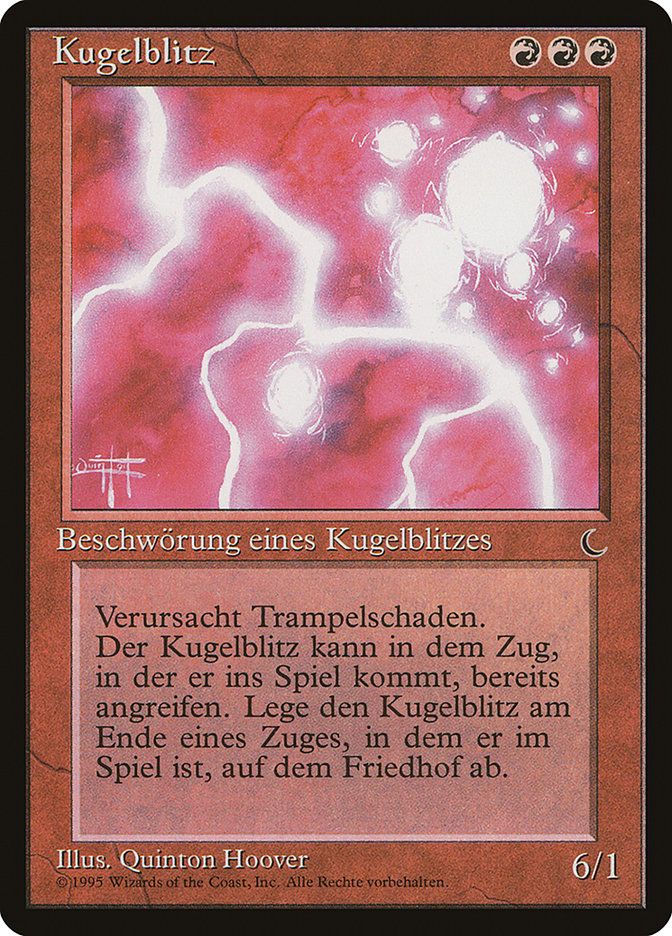 Ball Lightning (German) - "Kugelblitz" [Renaissance] Magic: The Gathering