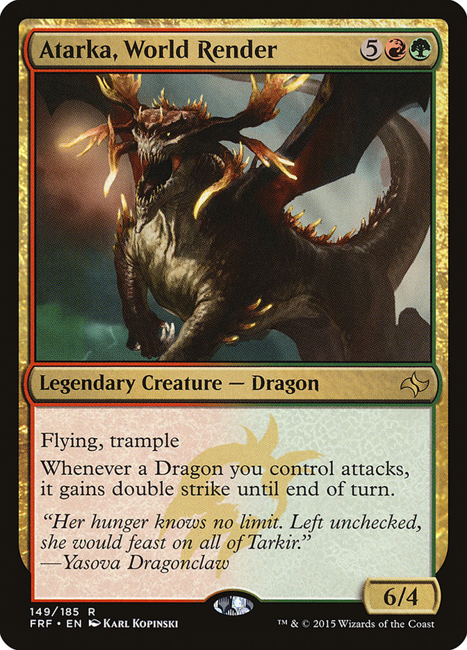 Atarka, World Render [Fate Reforged] Magic: The Gathering