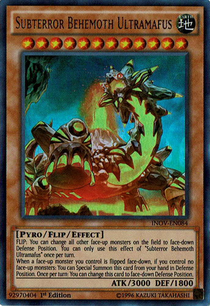 Subterror Behemoth Ultramafus [INOV-EN084] Ultra Rare Yu-Gi-Oh!
