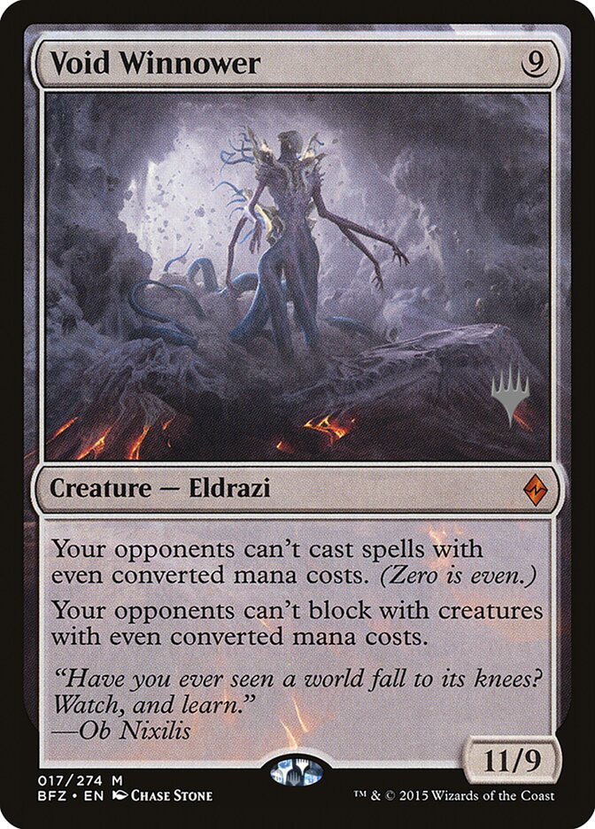 Void Winnower [Battle for Zendikar Promos] Magic: The Gathering