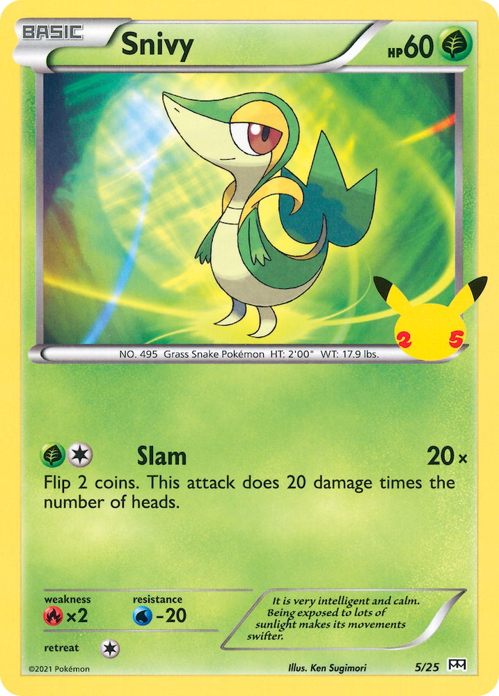 Snivy (5/25) [McDonald's 25th Anniversary] Pokémon
