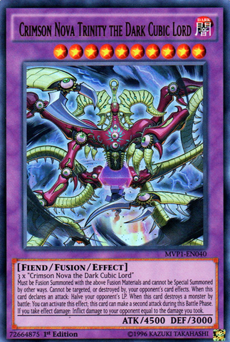 Crimson Nova Trinity the Dark Cubic Lord [MVP1-EN040] Ultra Rare Yu-Gi-Oh!