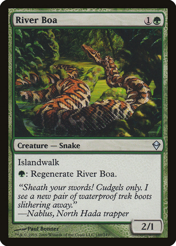 River Boa [Zendikar] Magic: The Gathering