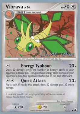 Vibrava LV.36 (53/111) (Stallgon - David Cohen) [World Championships 2009] Pokémon
