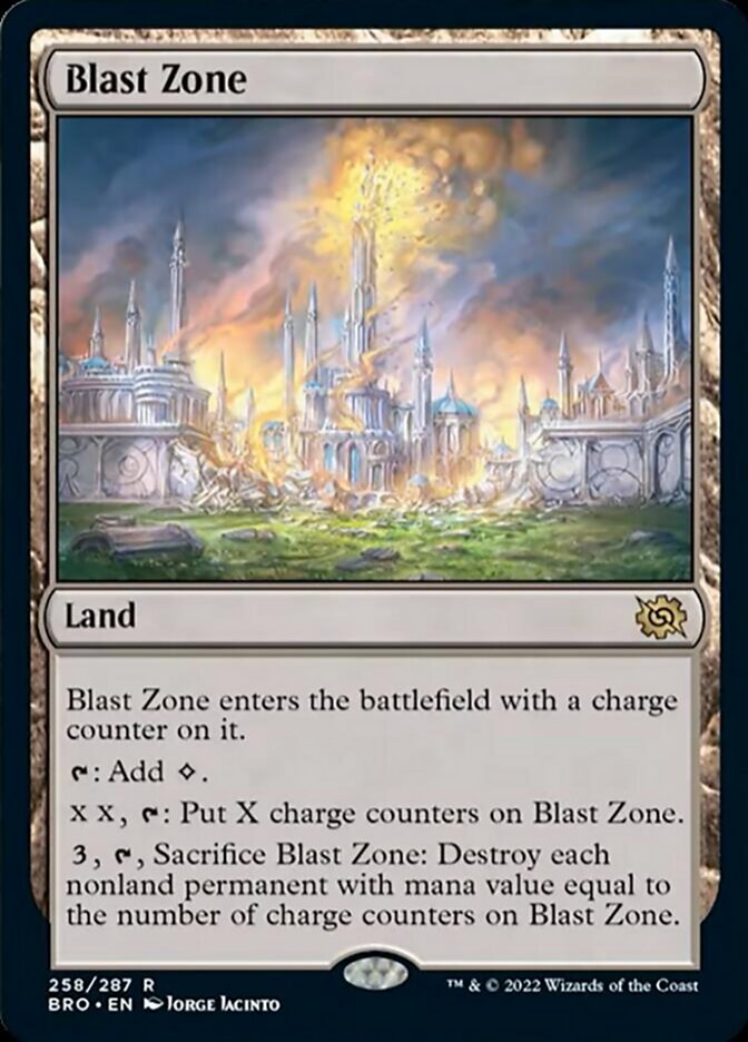Blast Zone [The Brothers' War] Magic: The Gathering