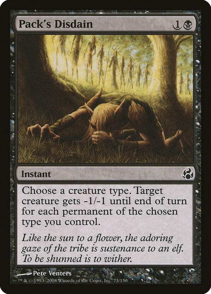 Pack's Disdain [Morningtide] Magic: The Gathering