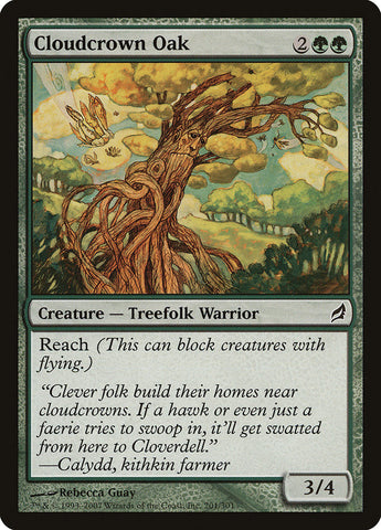 Cloudcrown Oak [Lorwyn] Magic: The Gathering