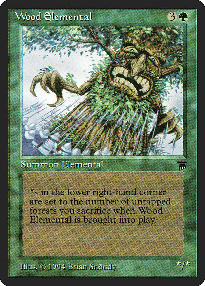 Wood Elemental [Legends] Magic: The Gathering