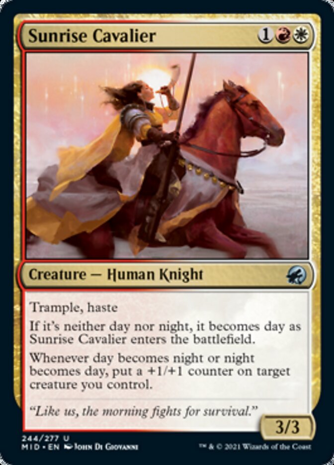 Sunrise Cavalier [Innistrad: Midnight Hunt] Magic: The Gathering