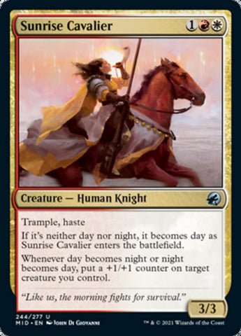 Sunrise Cavalier [Innistrad: Midnight Hunt] Magic: The Gathering