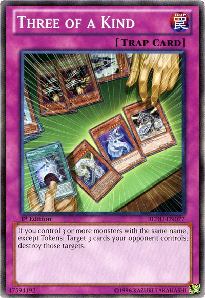 Three of a Kind [REDU-EN077] Common Yu-Gi-Oh!