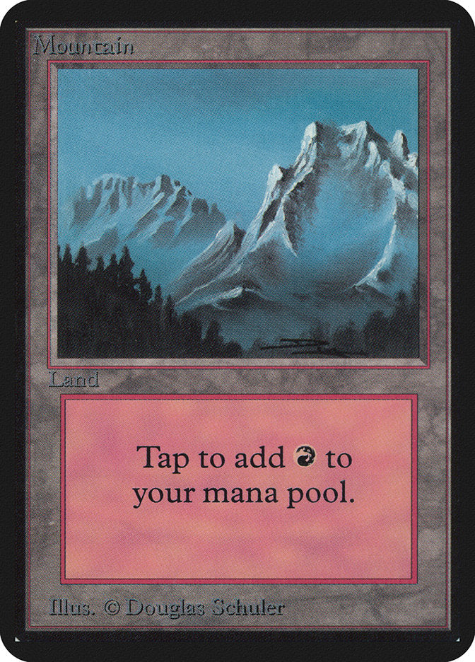 Mountain (293) [Alpha Edition] Magic: The Gathering