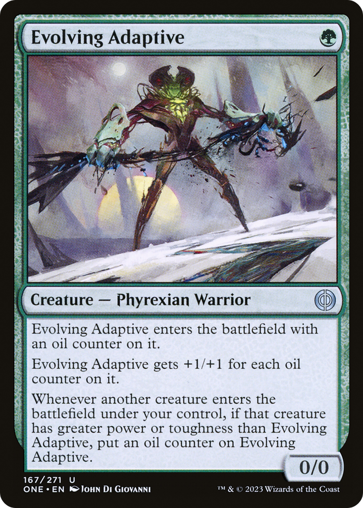 Evolving Adaptive [Phyrexia: All Will Be One] Magic: The Gathering