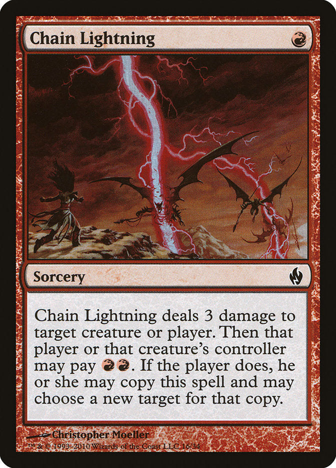 Chain Lightning [Premium Deck Series: Fire and Lightning] Magic: The Gathering