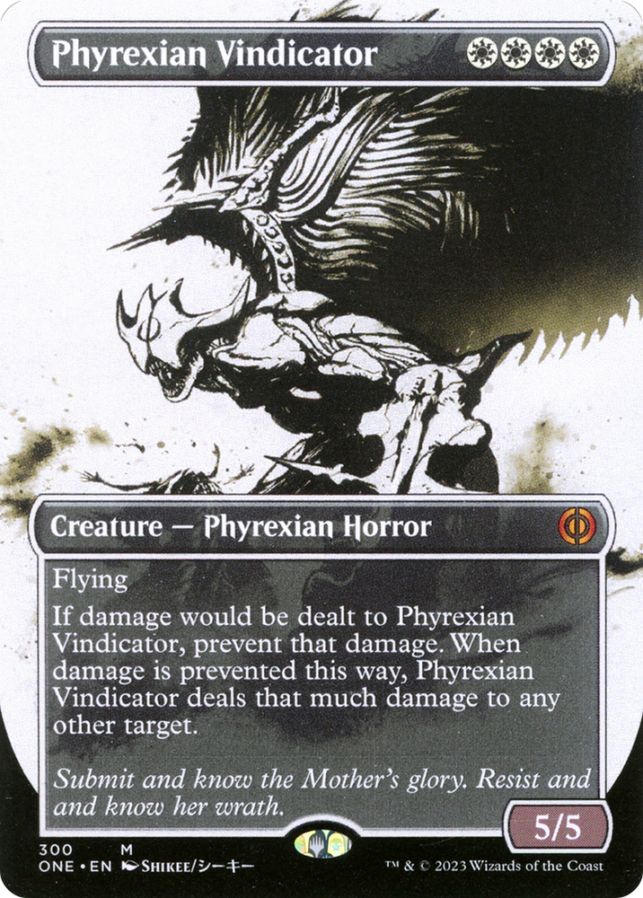 Phyrexian Vindicator (Borderless Ichor) [Phyrexia: All Will Be One] Magic: The Gathering