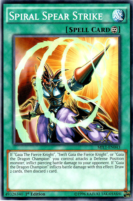 Spiral Spear Strike [MIL1-EN043] Common Yu-Gi-Oh!