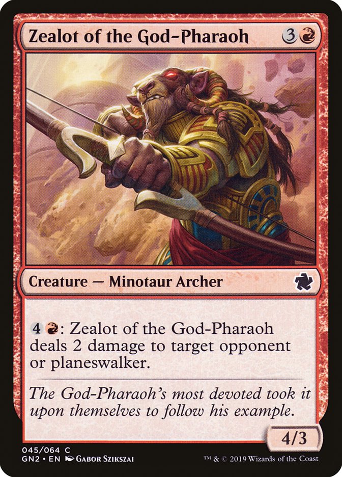 Zealot of the God-Pharaoh [Game Night 2019] Magic: The Gathering