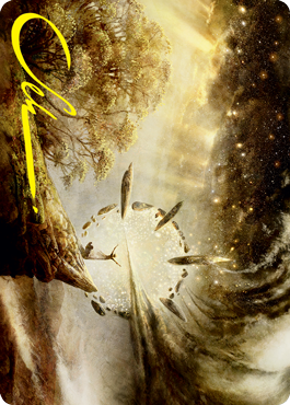 Harness Infinity Art Card (Gold-Stamped Signature) [Strixhaven: School of Mages Art Series] Magic: The Gathering