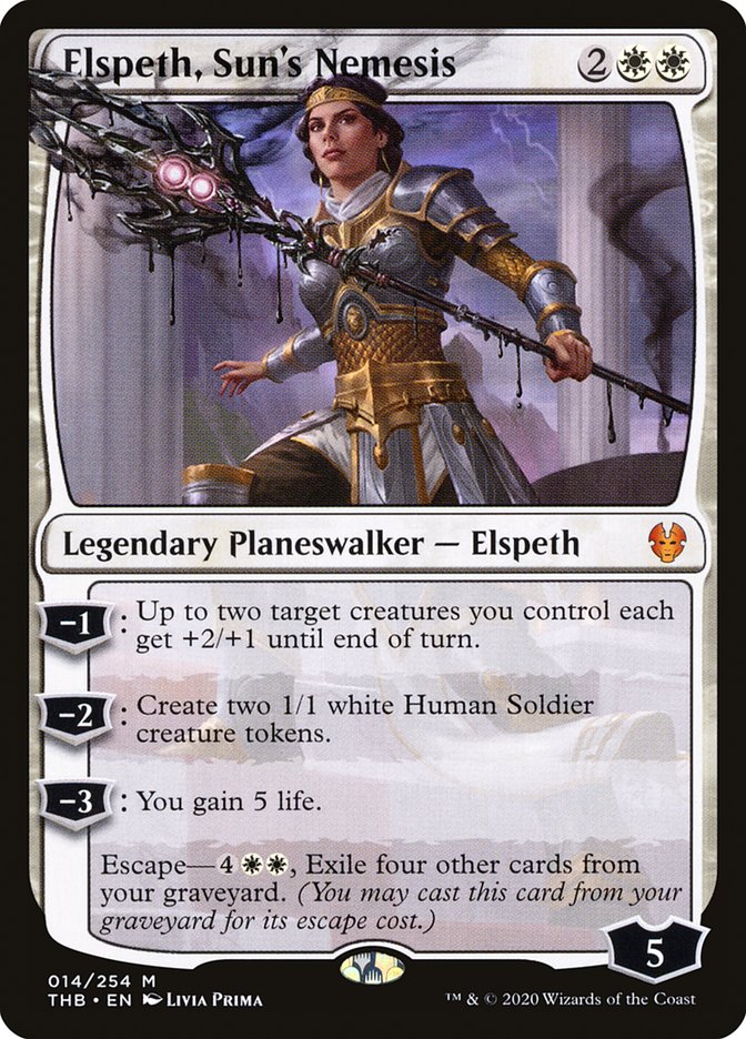 Elspeth, Sun's Nemesis [Theros Beyond Death] Magic: The Gathering