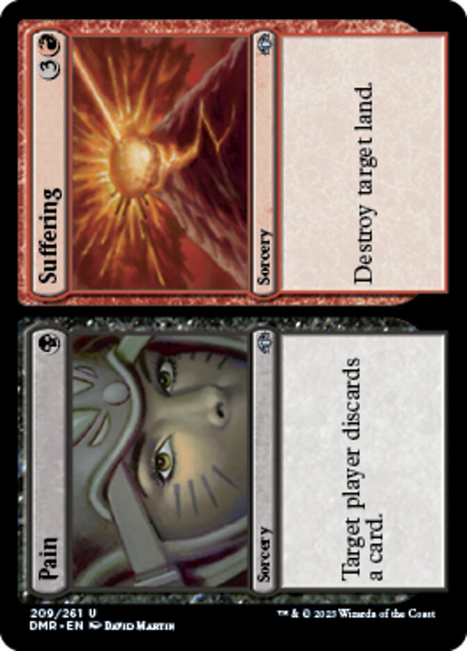 Pain // Suffering [Dominaria Remastered] Magic: The Gathering