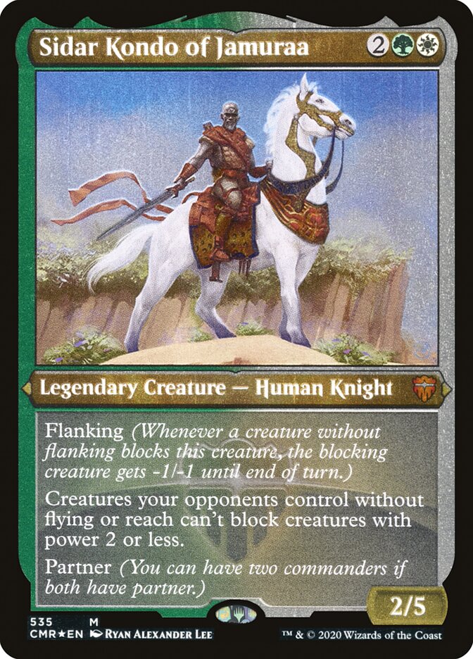Sidar Kondo of Jamuraa (Etched) [Commander Legends] Magic: The Gathering
