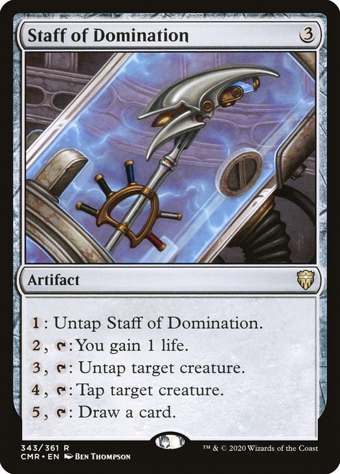 Staff of Domination [Commander Legends] Magic: The Gathering