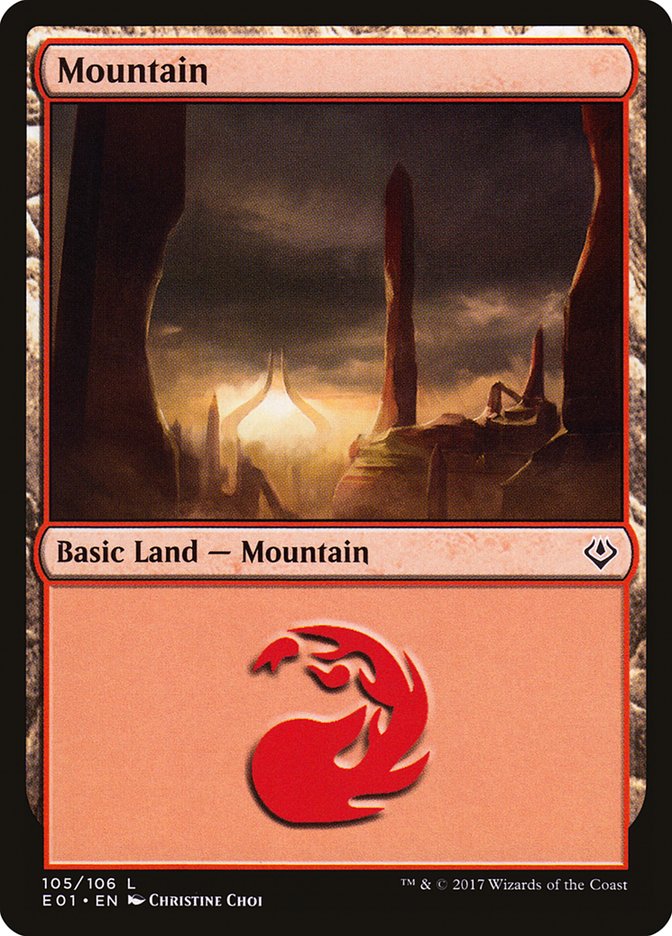 Mountain (105) [Archenemy: Nicol Bolas] Magic: The Gathering