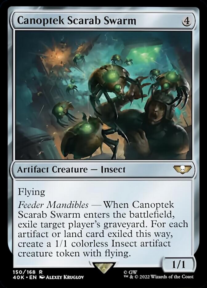 Canoptek Scarab Swarm (Surge Foil) [Warhammer 40,000] Magic: The Gathering