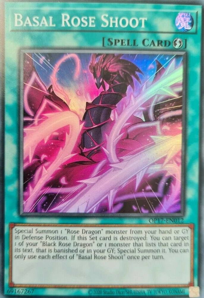 Basal Rose Shoot [OP17-EN012] Super Rare Yu-Gi-Oh!
