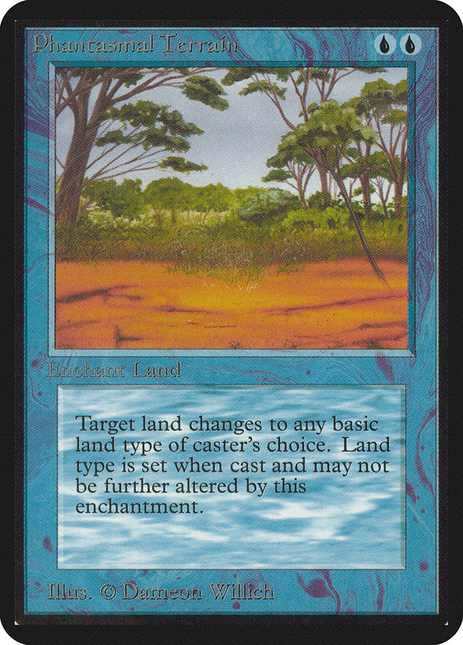 Phantasmal Terrain [Alpha Edition] Magic: The Gathering
