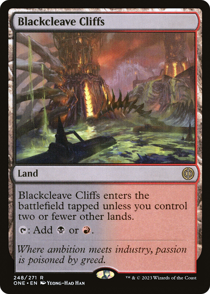 Blackcleave Cliffs [Phyrexia: All Will Be One] Magic: The Gathering