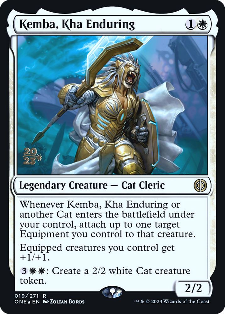 Kemba, Kha Enduring [Phyrexia: All Will Be One Prerelease Promos] Magic: The Gathering