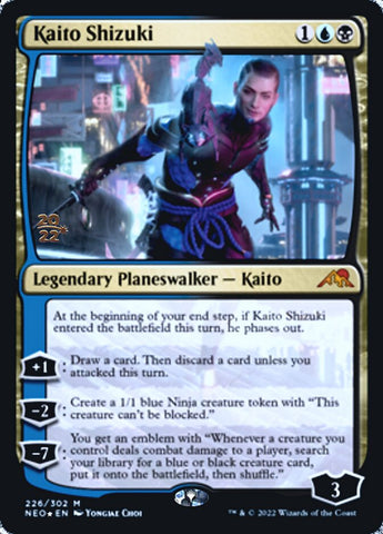 Kaito Shizuki [Kamigawa: Neon Dynasty Prerelease Promos] Magic: The Gathering
