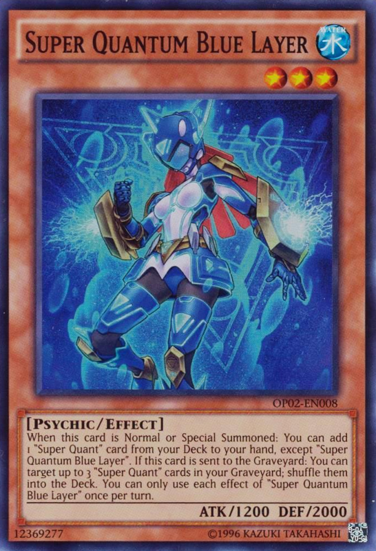 Super Quantum Blue Layer [OP02-EN008] Super Rare Yu-Gi-Oh!