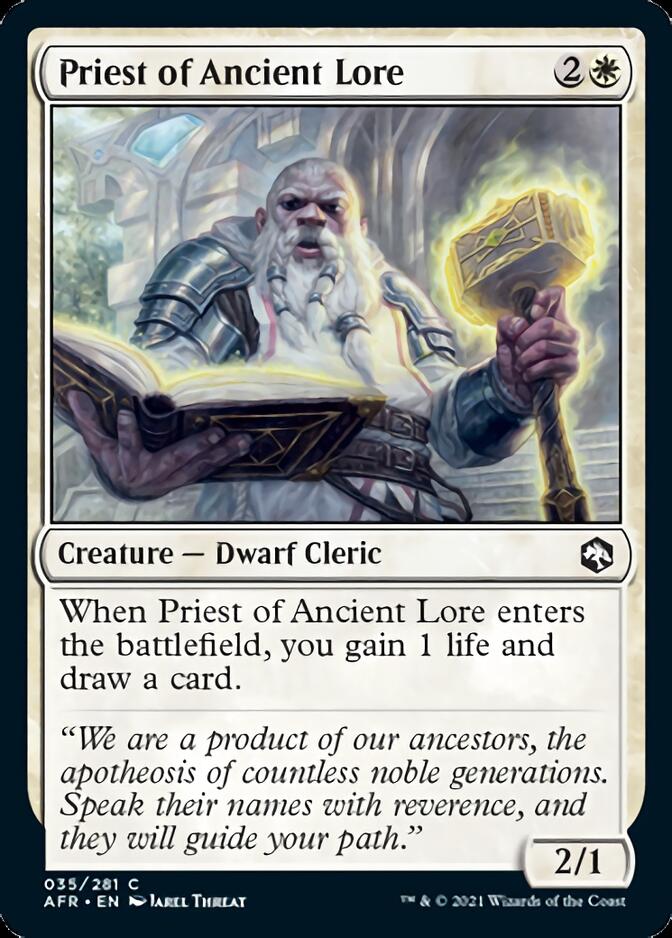 Priest of Ancient Lore [Dungeons & Dragons: Adventures in the Forgotten Realms] Magic: The Gathering