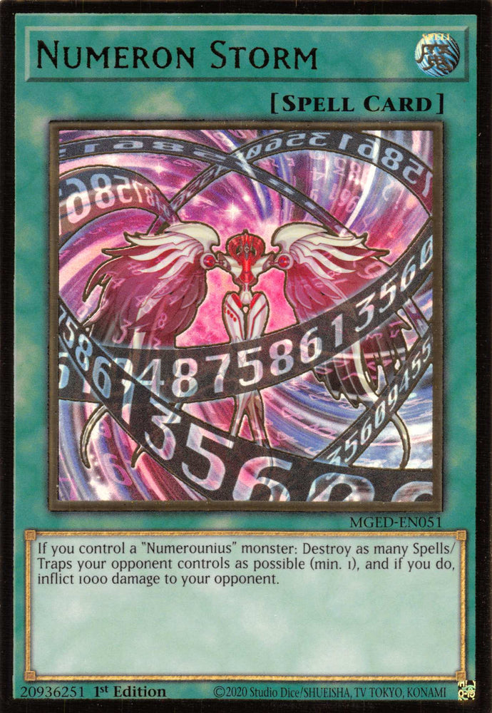 Numeron Storm [MGED-EN051] Gold Rare Yu-Gi-Oh!