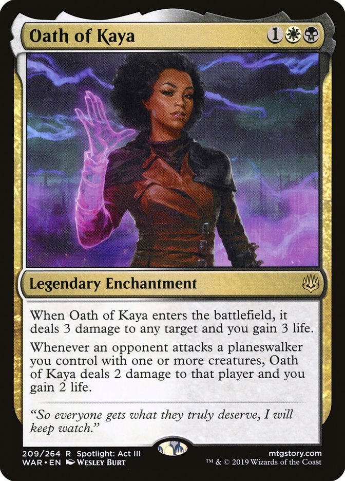Oath of Kaya [War of the Spark] Magic: The Gathering