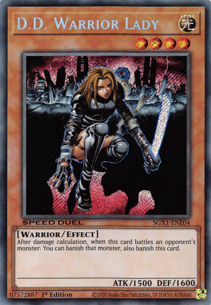 D.D. Warrior Lady [SGX1-ENE04] Secret Rare Yu-Gi-Oh!