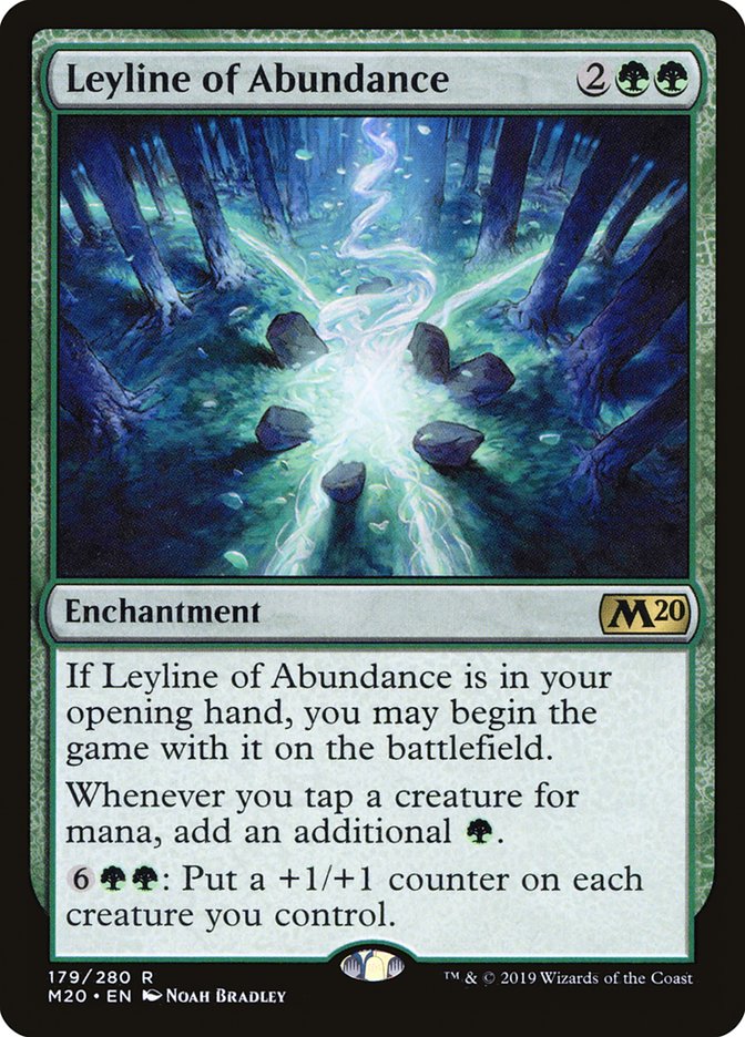 Leyline of Abundance [Core Set 2020] Magic: The Gathering