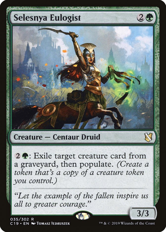 Selesnya Eulogist [Commander 2019] Magic: The Gathering